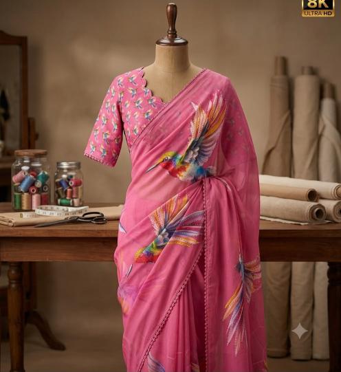 Svara beautiful printed best saree hole wholesale market